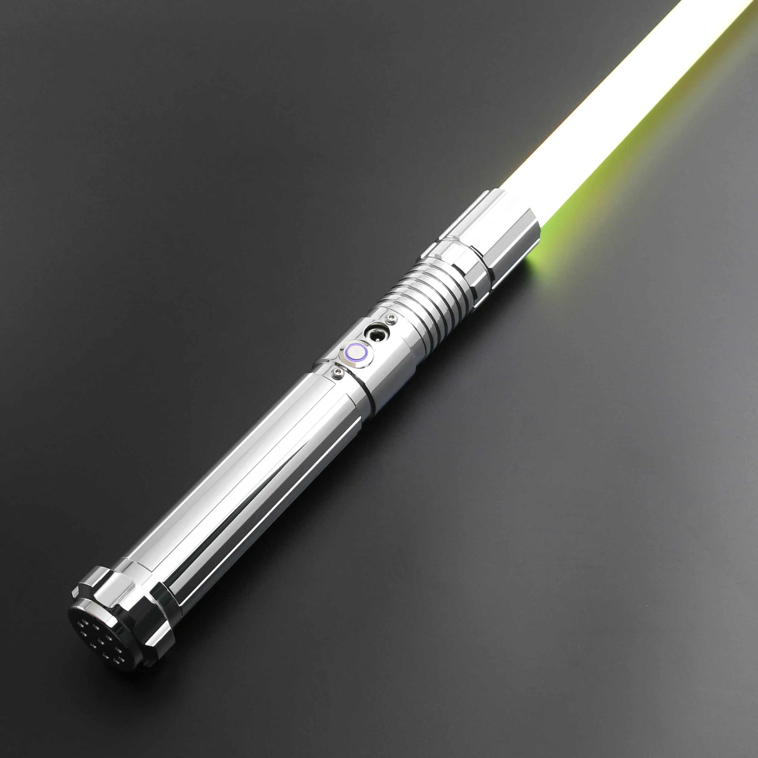 TXQSABER RGB Smooth Swing Lightsaber Dueling Blade Force FX z 16-zestawem dźwięku i światła LED Metalowy uchwyt FOC Toys Miecze laserowe