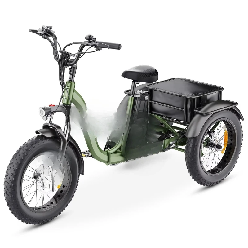 

Removable large battery fat tire electric tricycle
