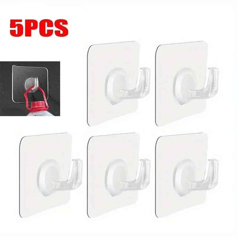 30PCS Hook Hanging Sticker Strong Adhesive Hooks  Key Storage Hanger for Kitchen Bathroom Door Wall Multi-Function  Wall Hooks