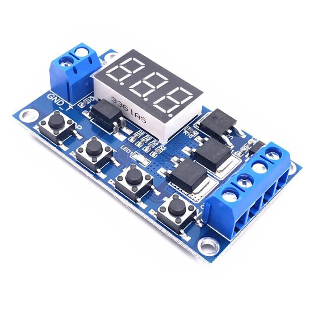 Trigger Cycle Timing, Delay Switch Circuit, Dual MOSFET Control Board Replaces Relay Module, 12/24V