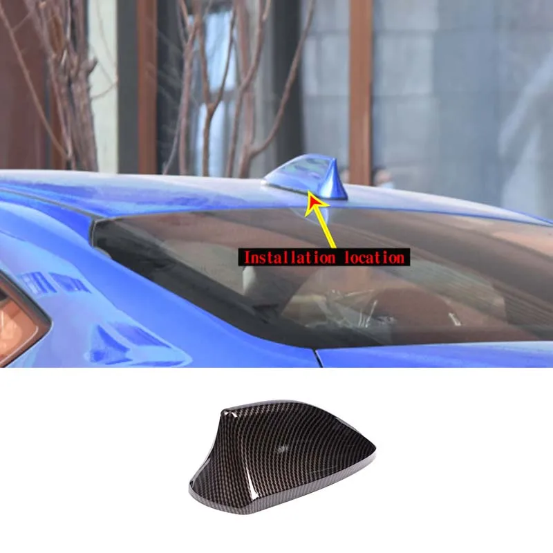 For 2022 Toyota 86/Subaru BRZ ABS Carbon Fiber Car Styling Car Roof Shark Fin Antenna Cover Sticker Car Appearance Accessories