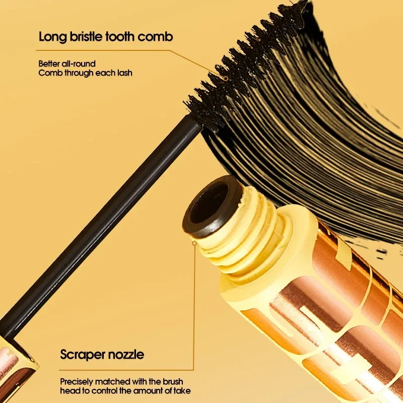 1PC 볼륨 마스카라 길어지는 컬링 방수 얼룩 방지 피부 친화적인 볼드 블랙 속눈썹 프로 메이크업 필수품