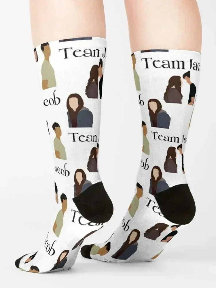 Team Jacob stickers pack twilight Socks new year Christmas custom sports tennis Designer Man Socks Women's