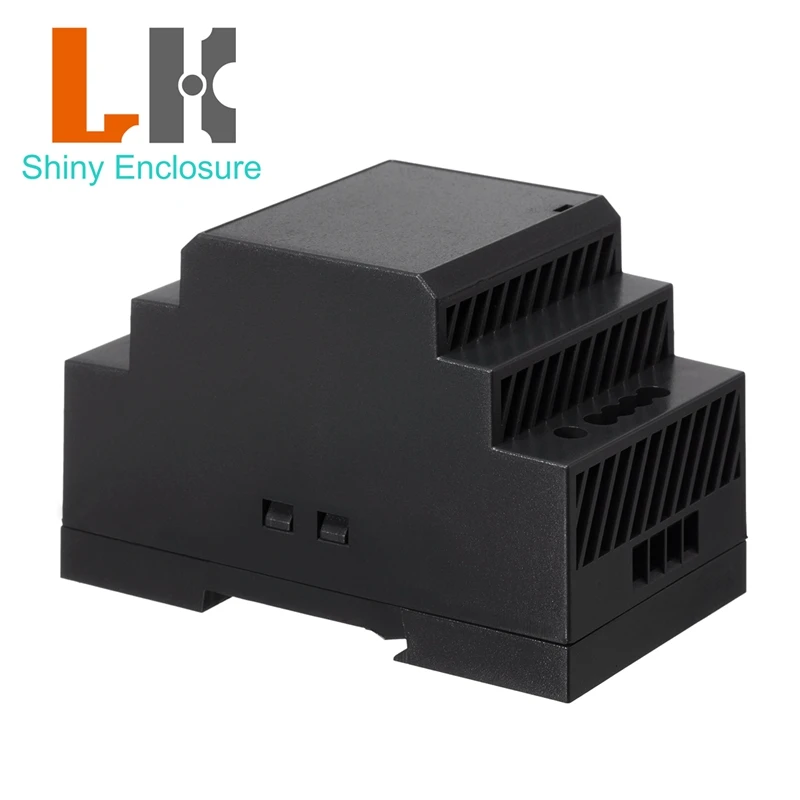 90x52.5x54.5mm New DIN Rail Power Supply Enclosure Standard Mold ABS Plastic Electronic Switch Power Supply Case