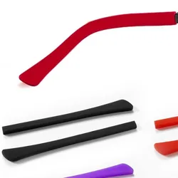 20pcs DT001 Soft Silicone Anti Slip Eyeglasses Glasses Temple Tips Accessories Optical Frame Temples Square hole