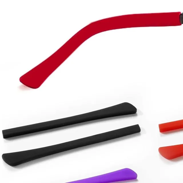200 sztuk DT001 miękkiego silikonu antypoślizgowe okulary okulary świątynia porady akcesoria oprawki optyczne świątynie czworokątny otwór