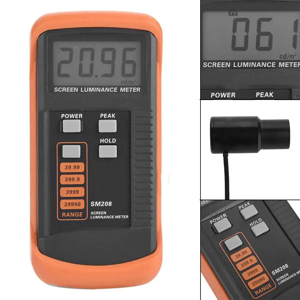 Light Meter SM208 LCD Screen Luminance Meter Handheld Lux Light Tester for Measuring Brightness&0.01-39990 cd/m2 Measuring Range