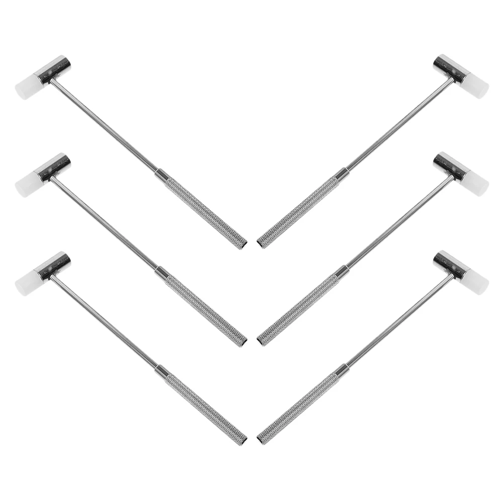 

6pcs Small Hammer Set Zinc Alloy Watch Repairing Tuning Tools Portable Mallet Jewelry Making Chasing Multifunction Durable