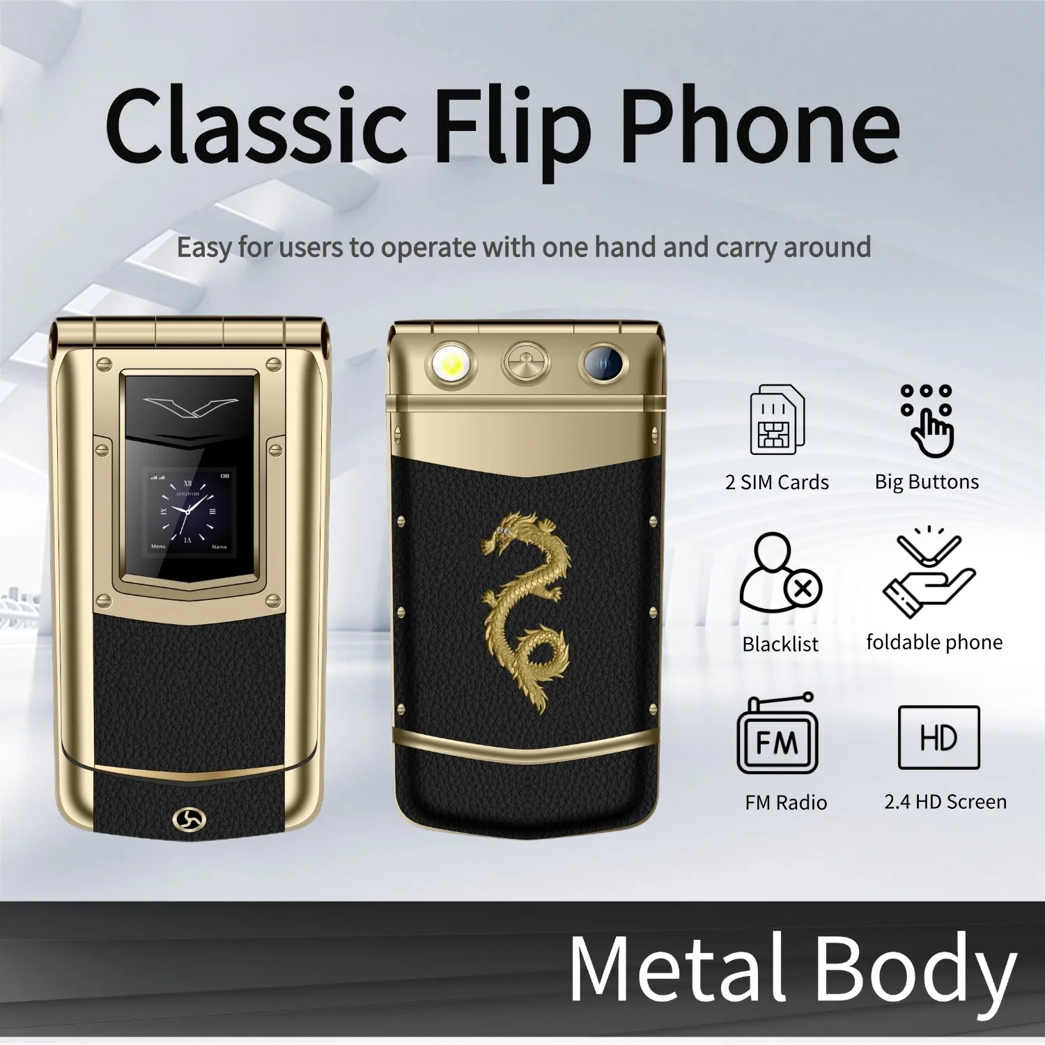 Mafam Retro Flip Phone Classic Button Mobile Phone for Elderly Business Men Simple Cell Phone Dual Screen Vintage Keypad Phone