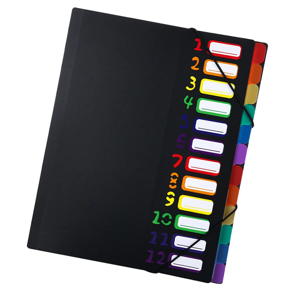 

Plastic Document Folder File Organizer A4 Size Multi-Layer Receipt Holder Accordion File Organizer Document Storage Bag