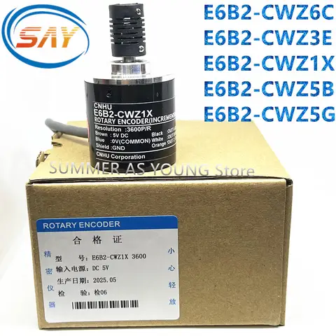NEW Rotary Encoder E6B2-CWZ6C CWZ1X CWZ5B  CWZ3E 10 20 30 40 50 60 100 200 300 400 500 600 800 1000 1024PR 1200PR 5to24VDC