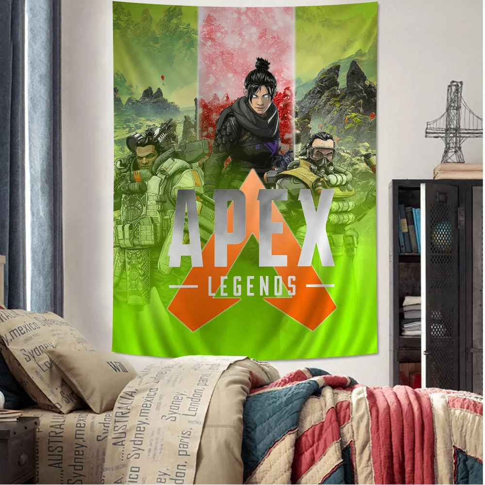 

A-apex Legends Game Cartoon Tapestry Art Science Fiction Room Home Decor Wall Hanging Sheets