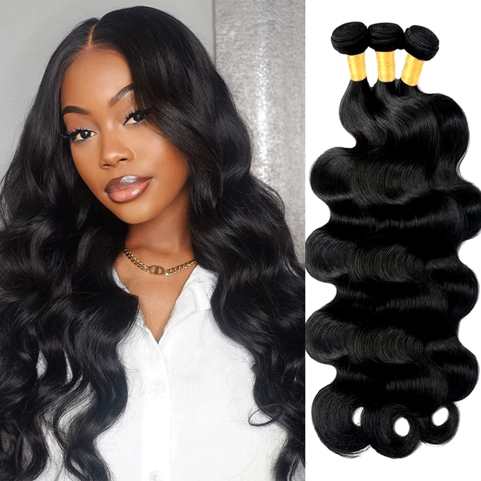 

30 Inch Body wave Bundles Human Hair Raw Hair Bundles 100% Brazilian Virgin Hair Extensions Weave 1/3/4 Pieces on Clearance Sale