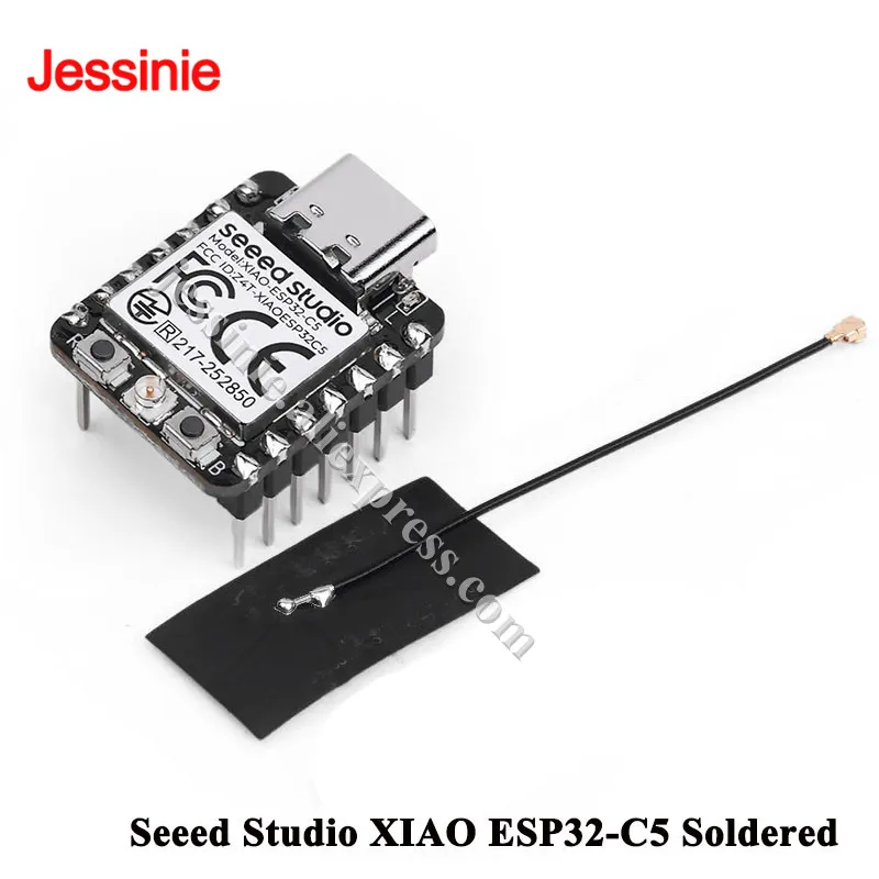 10 Peças/1 Peça Seeed Studio XIAO ESP32-C5 ESP32C5 2.4G/5GHz Wi-Fi 6 Bluetooth-compatível BLE 5.0 Zigbee Thread Módulo de Placa de Desenvolvimento