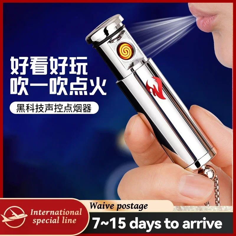 

Fun Play Novelty Lipstick Charging Windproof Lighter Tungsten Wire Cigarette Lighter Gravity Sensing Switch High-end Smart