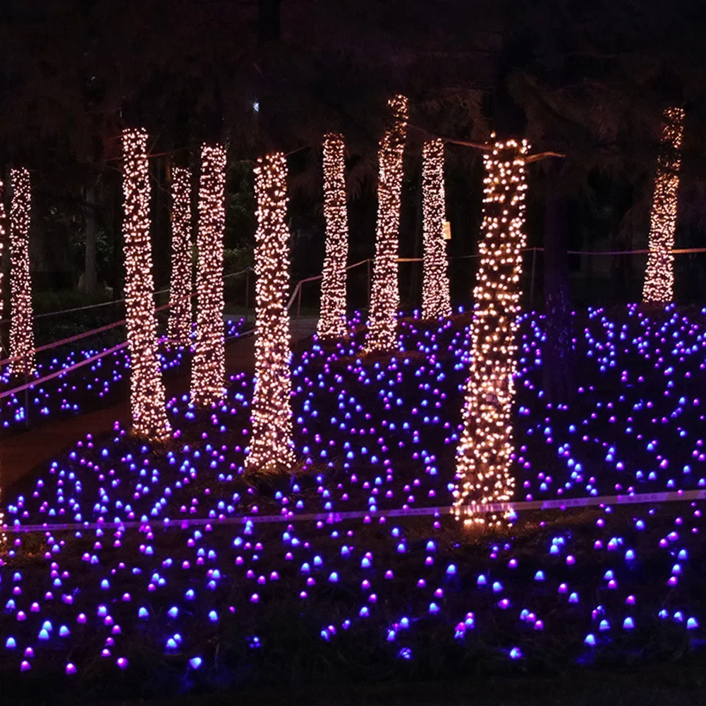 Atmosfera festiva decoração de jardim luzes de decoração de jardim luzes de decoração de gramado cor branca quente iluminação automática