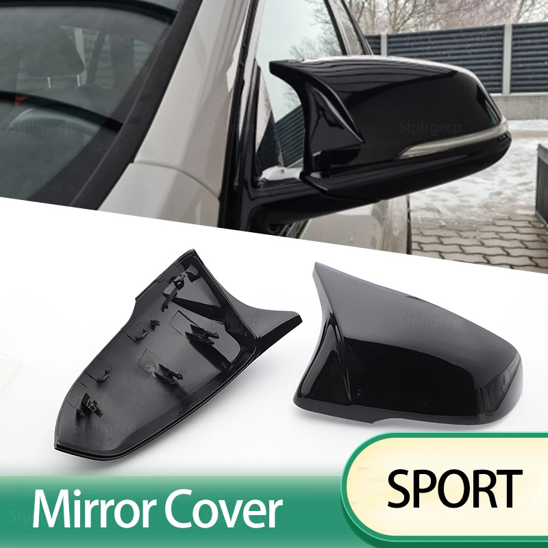 Replacemen M Look Mirror Cover for BMW X1 X2 Z4 1 2 Series F44 F48 F49 F39 F52 F40 G29 for Toyota Supra Black Mirror Cap