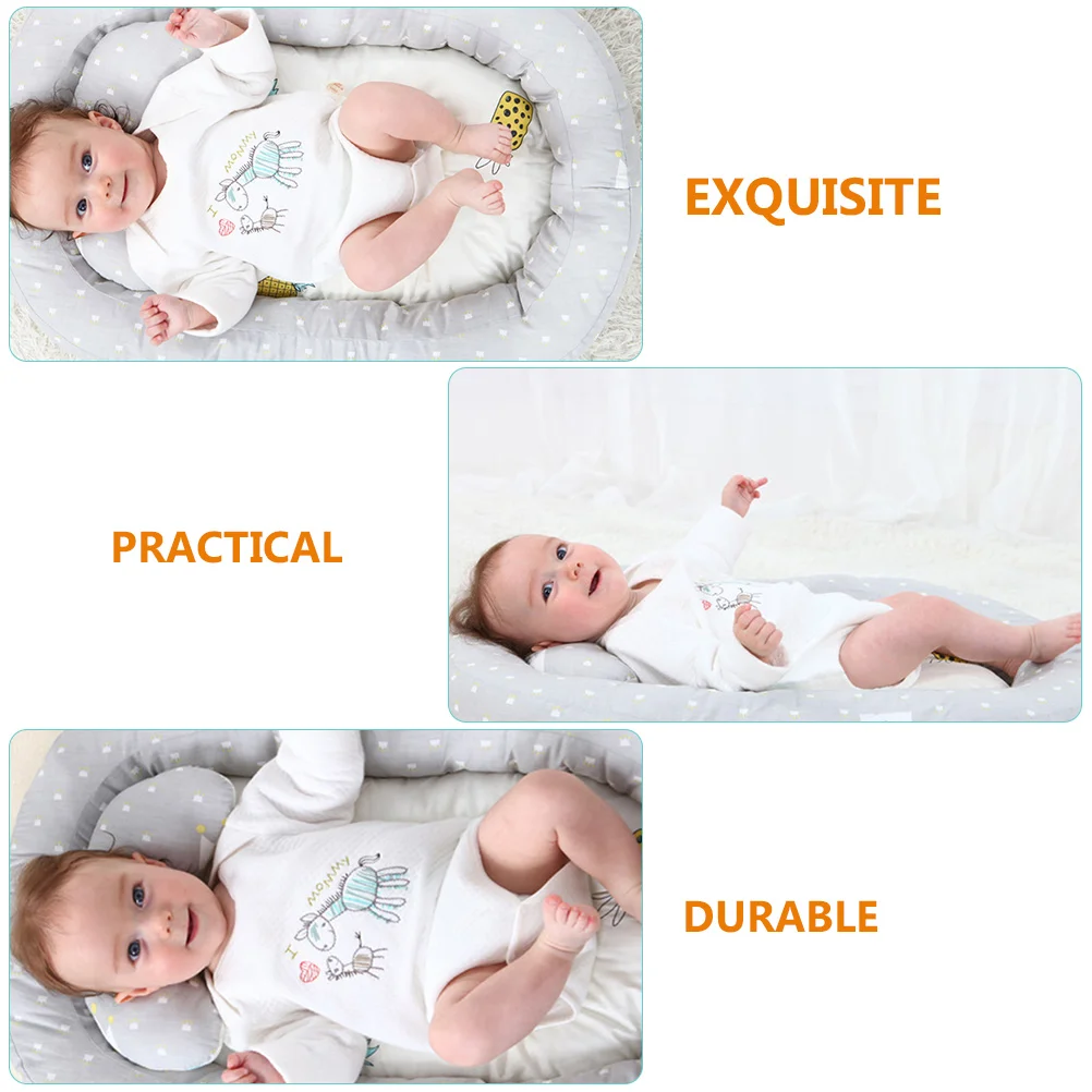 Universal Bionic Baby Sleeping Pad, Berço de poliéster para cama, Travesseiro Espreguiçadeira