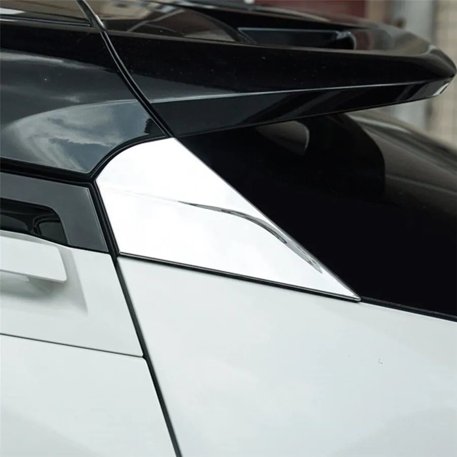 

For Toyota C-HR CHR 2017 2018 2019 2020 Exterior Accessories Rear Car Window Decorative Sheet Sequins Chromium Styling