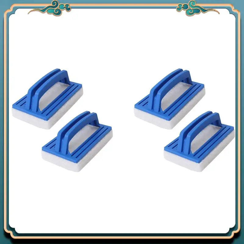 ABMV-4er-Pack handgehaltene Pool-Scheuerbürste, schrubbendes Scheuerschwammpolster zum Reinigen von Schrubber, Küche, Badezimmer, Wanne, Duschfliesen