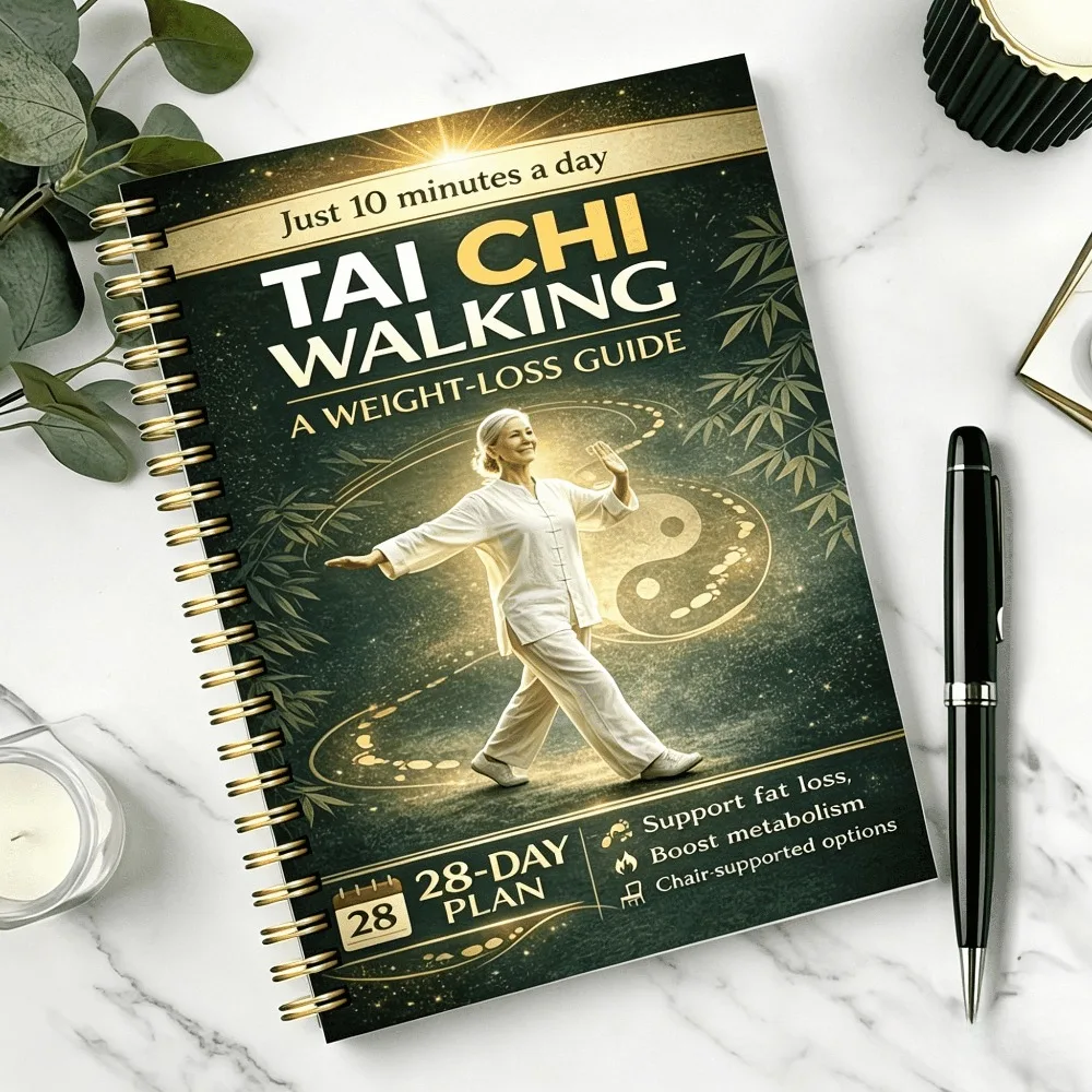 Tai Chi Walking Seniors Beginners English Spiral Bound 10 Mi