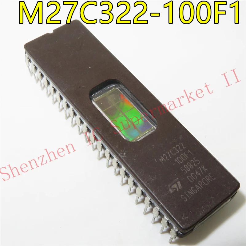 1pcs/lot M27C322-100F1 M27C322 M27C322 CDIP In Stock 32 Mbit 2Mb x16 UV EPROM and OTP EPROM