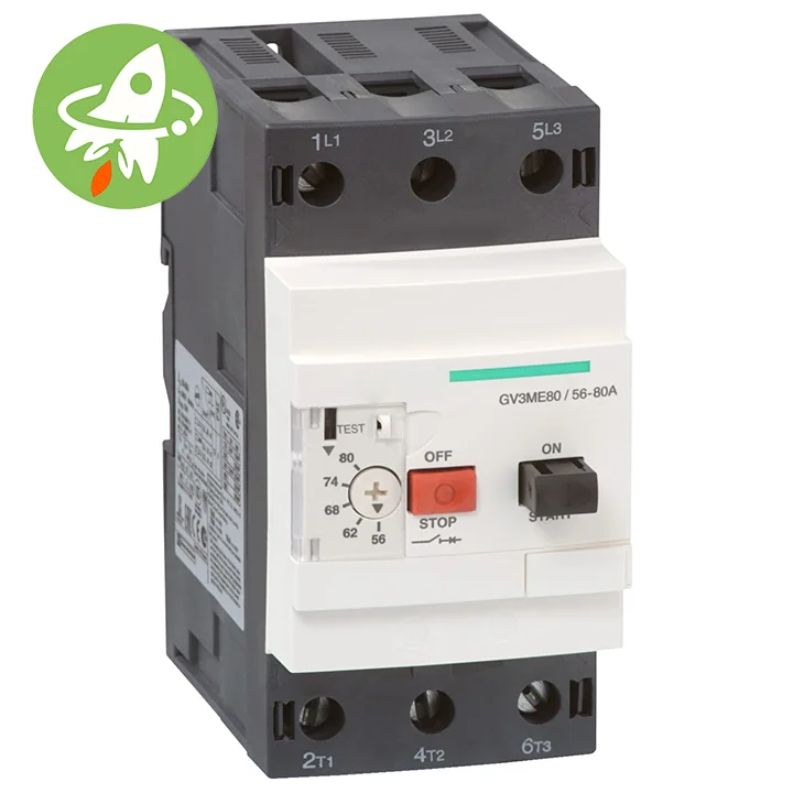 50/60Hz Magnetic Plastic Industrial Motor Protection Circuit Breaker GV3ME40 GV3ME63 GV3ME80 GV3A01 Electronic Equipment