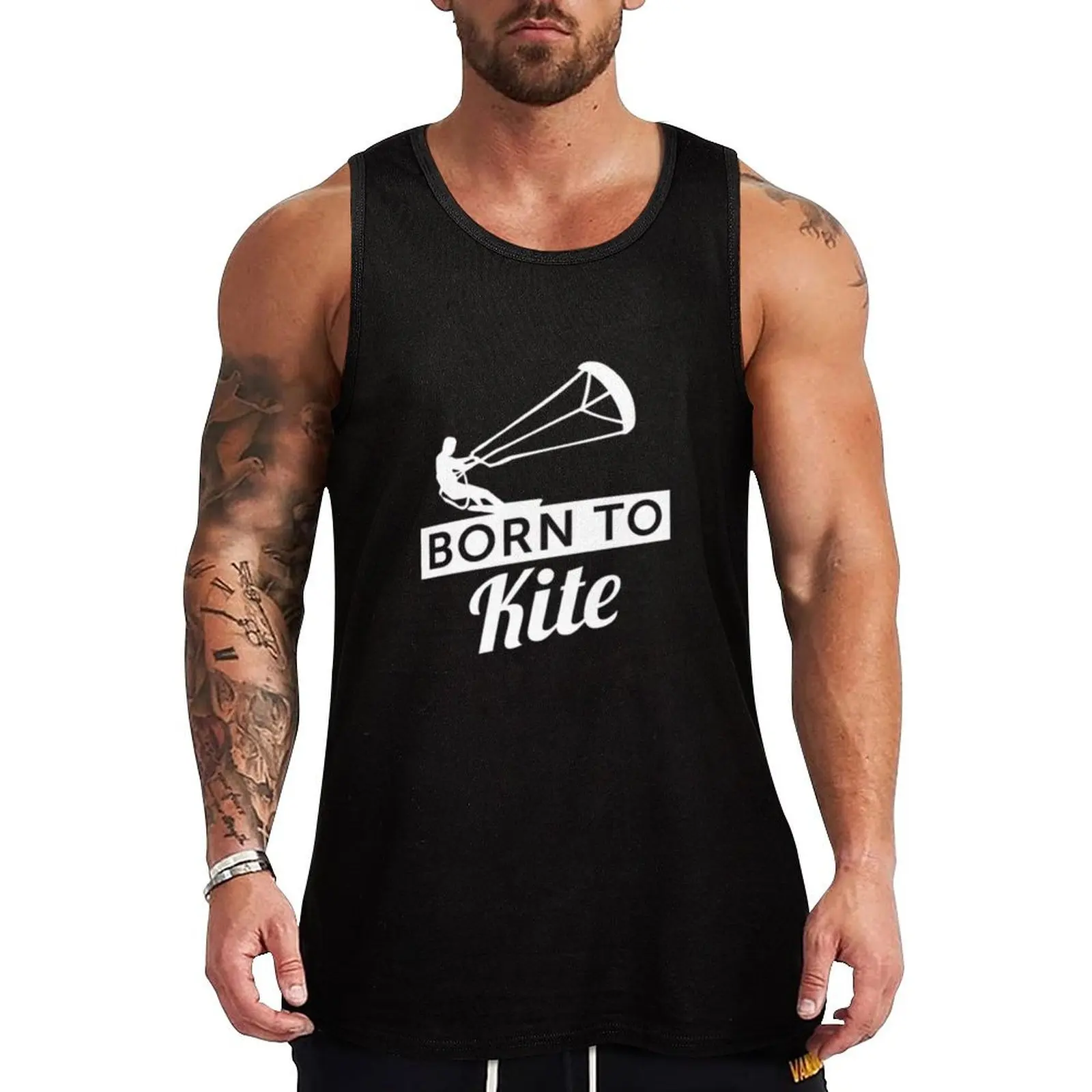 Kiteboarding, Kiteboard Design Tank Top Men's gym clothing bodybuilding t shirt