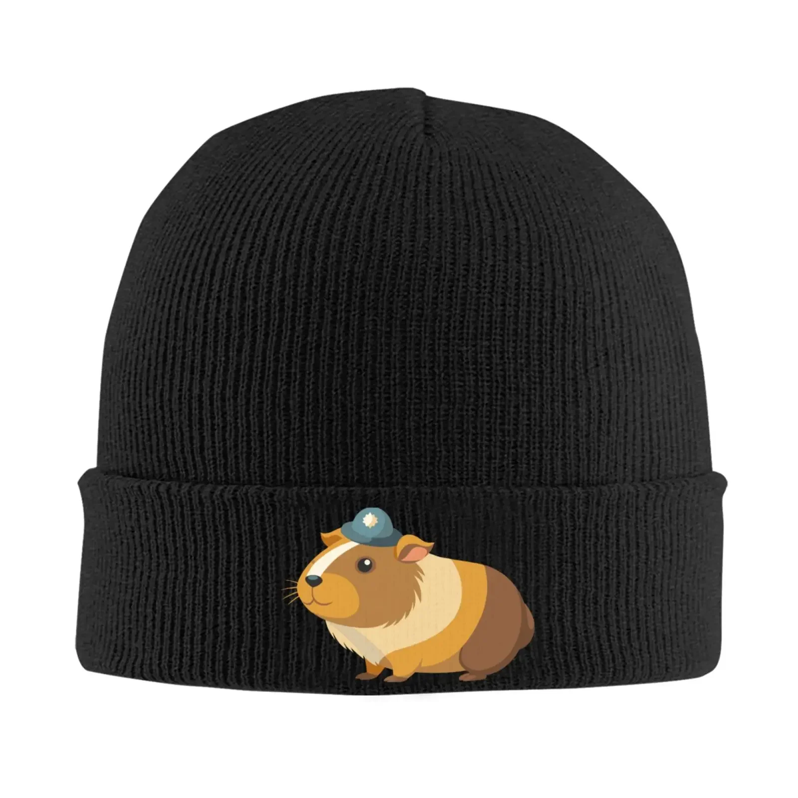 

Pig Unisex Knitted Hat Outdoor Warm Men Solid Color Crimping Skullies Beanie Cap Hip Hop Winter Ski Caps