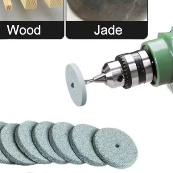 20pcs 20mm Abrasive Polishing Pads for Mini Drill Grinder with 2.3mm Shaft for Metal Conditioning and Detail Work