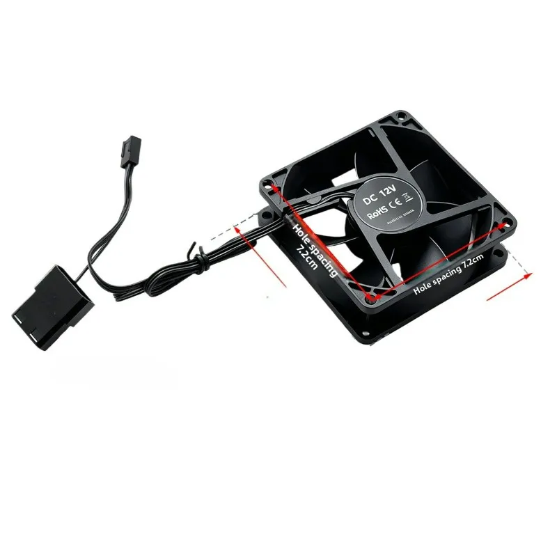 8cm 2.5cm 12V Silent Fan 1200RPM Cooling Fan for Coin Operated Games Arcade Machine Parts