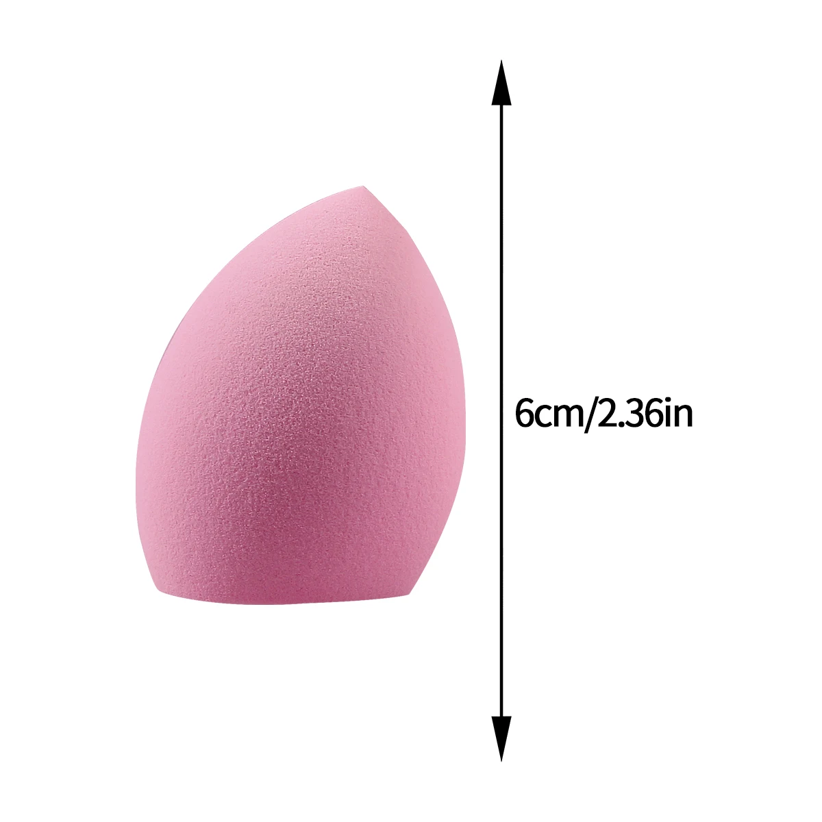 Esponja de corte diagonal rosa super macia, ovo de beleza, uma ferramenta de maquiagem facial que inchaço na água sem colar em pó com 10 peças