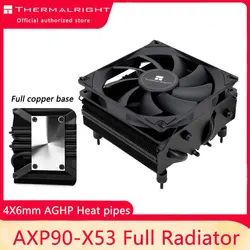 Thermalright-enfriador de aire de CPU de perfil bajo completo, AXP90-X53, 53mm de altura con ventilador de refrigeración PWM de 92mm para AMD AM4 Intel 115X 1200