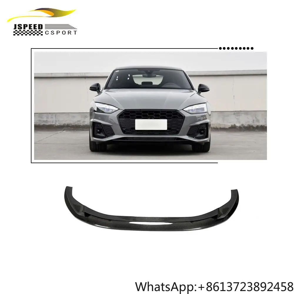 

JCSPORTLINE Carbon Fiber Front Lip for Audi A5 Quattro Sportback S-LINE S5 B9 Sportback 2020-2021