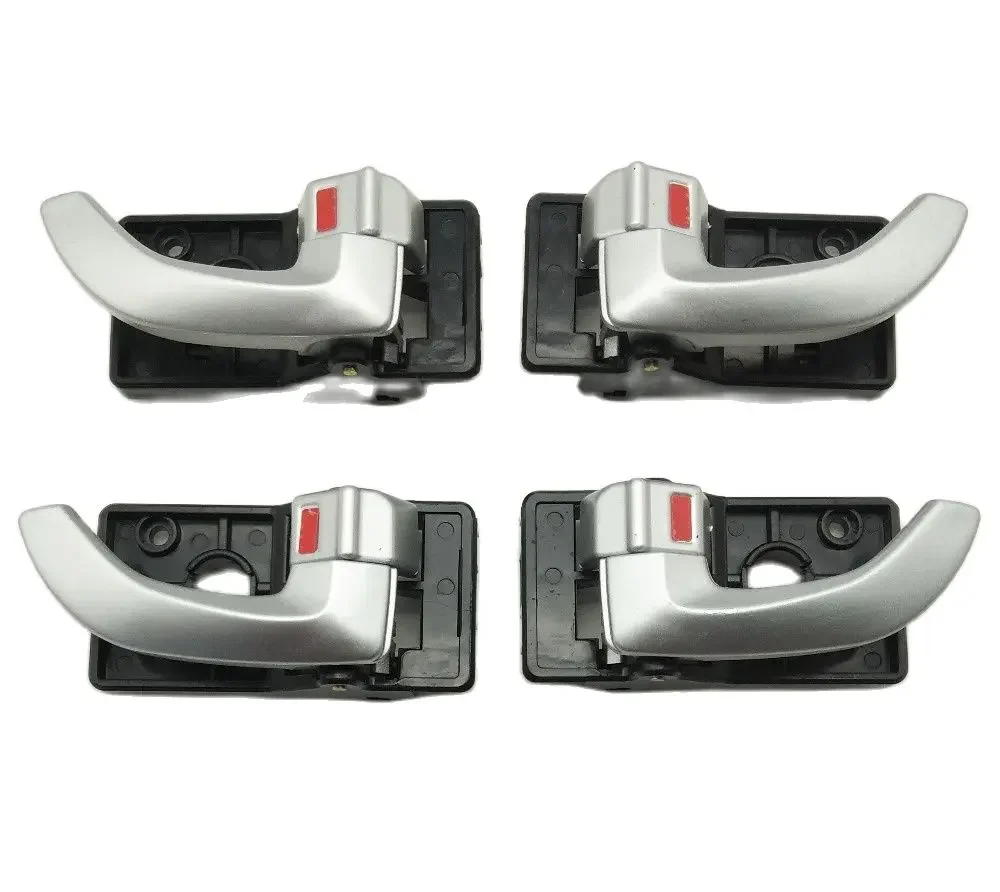4PCS A SET Silver INTERIOR DOOR HANDLE FOR HYUNDAI TUCSON 2005-2009 2005 2006 2007 2008 2009