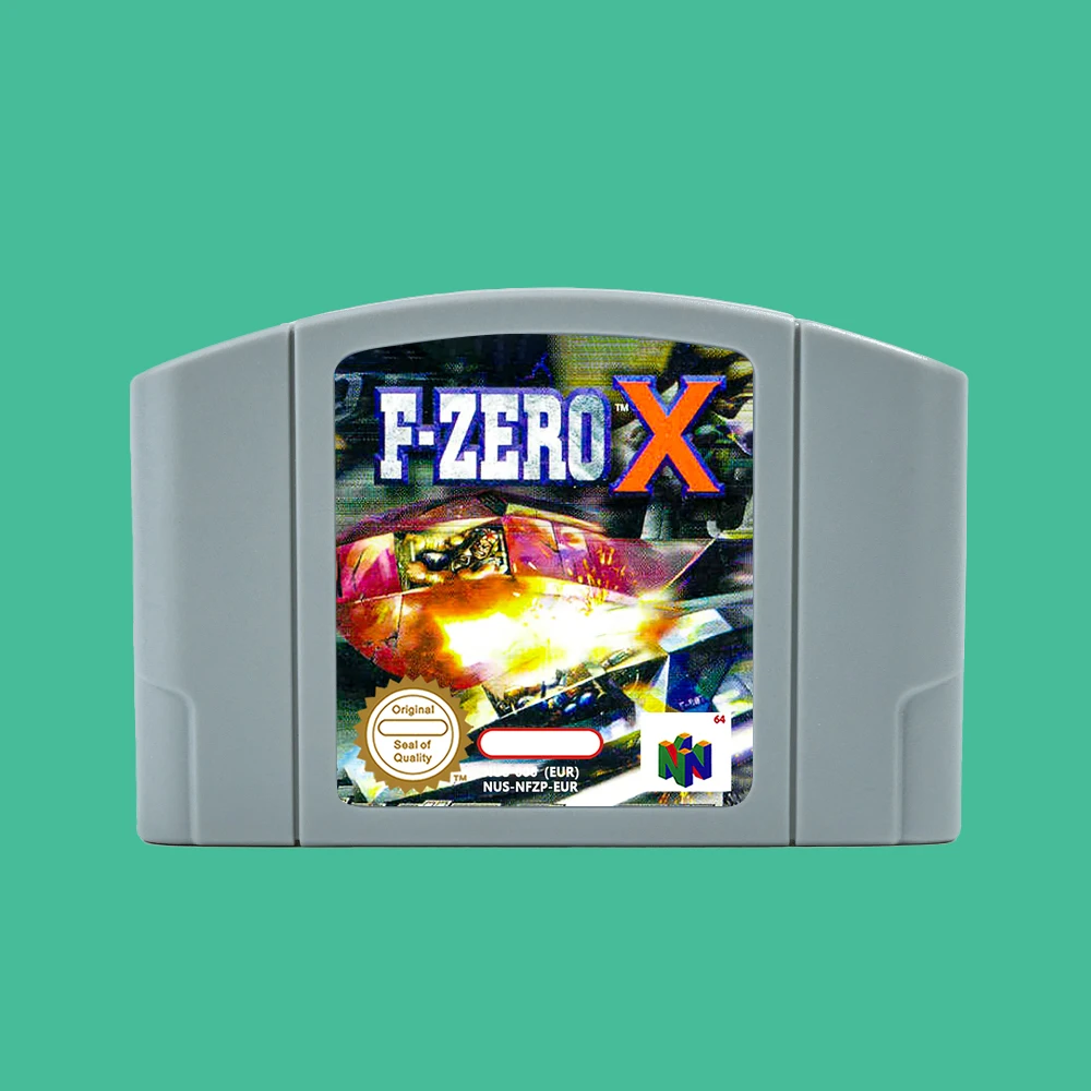 F-Zero X 64 Bit Game Cartridge USA NTSC version or EUR PAL version For N64 Consoles