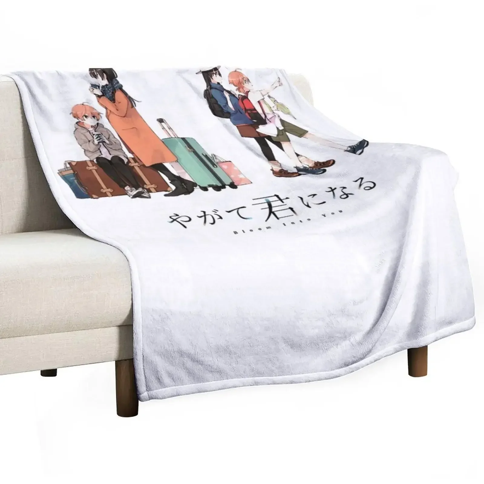 

Bloom Into you Travel Throw Blanket Camping Retros Decorative Sofa Blankets