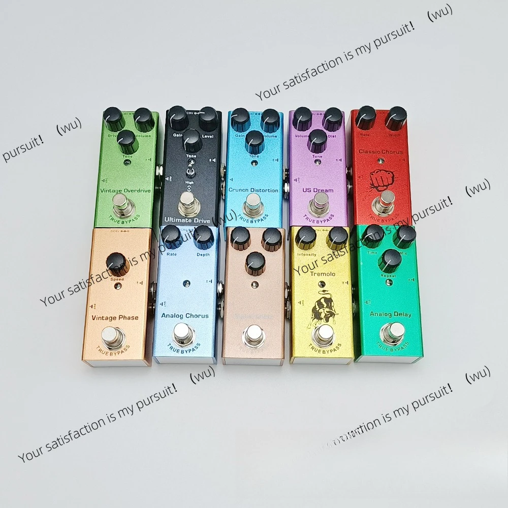 Electric Guitar Effects Monolithic Effects Professional Mini Portable Distortion/Overload/Delay/Chorus/Vibrato