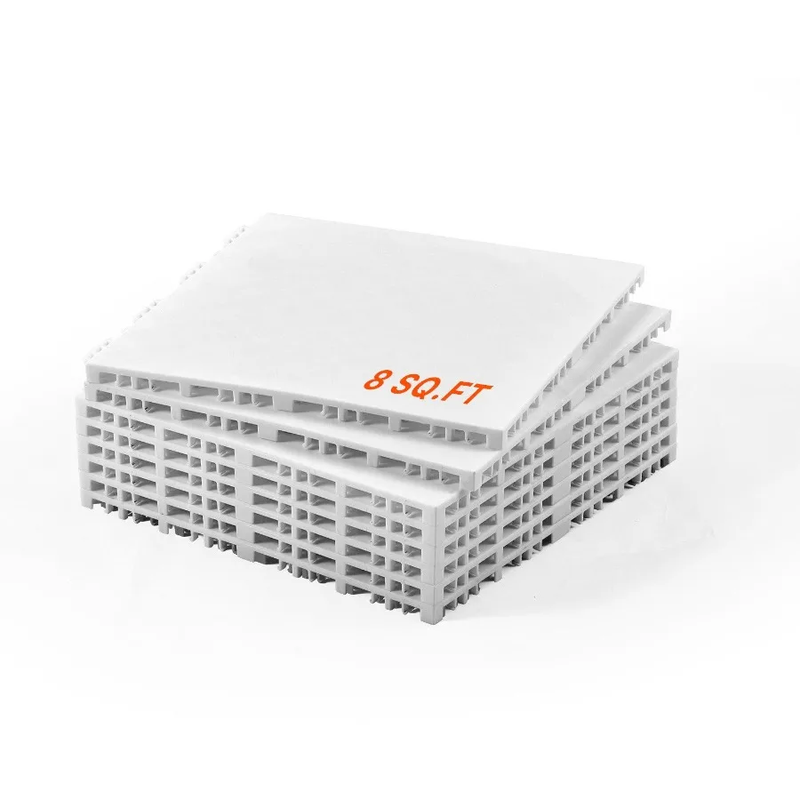 

Dryland Tiles for Hockey Floor Mat 12.4 x 12.4 in Interlocking Versatile Training Surface 8 PCS Interlocking PP Puzzle Dance F