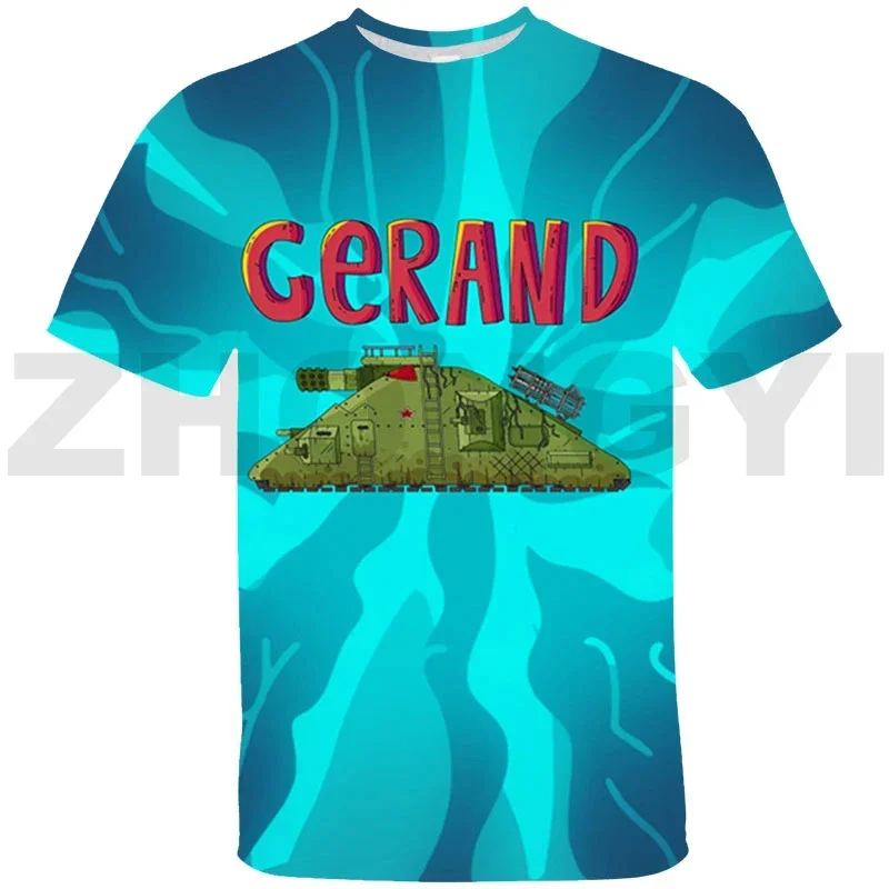 World of Tanks 3D Print T-shirts Gerand Tanks Game Cartoon Sweatshirt New Year Gift for Children Men Clothing Streetwear Women