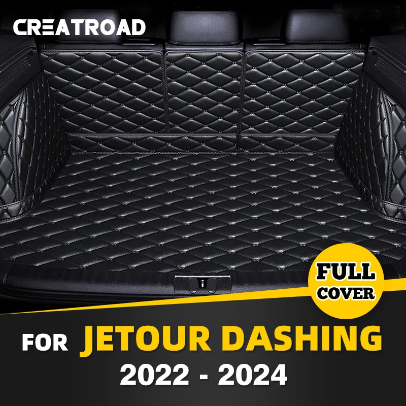 

Автомобильный коврик для багажника с полным покрытием для Jetour Dashing 2022-2024 23, противогрязный автомобильный чехол-накладка, подкладка для груза, защитные аксессуары для интерьера