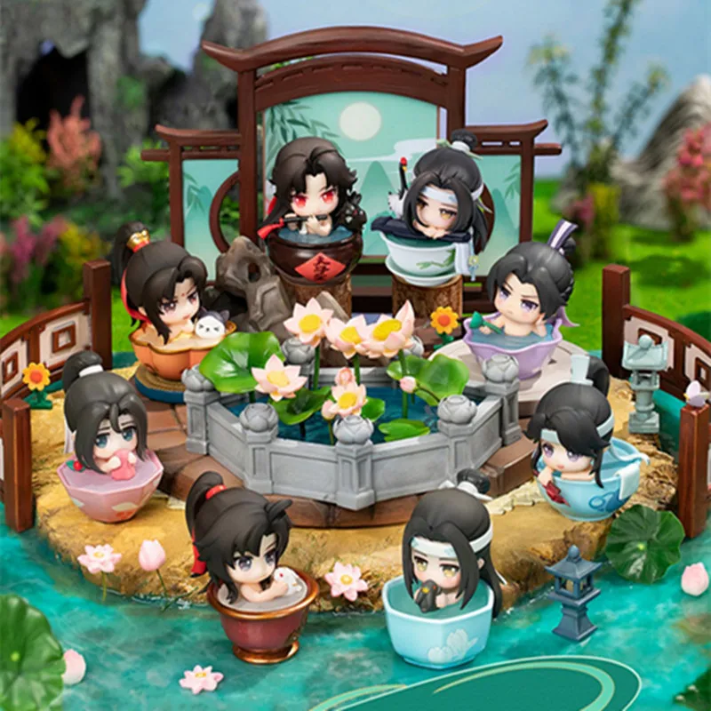 

Kawaii Q Version Mo Dao Zu Shi Model Figure Wei Wuxian Lan Wangji Anime Dolls Figurines Model Peripheral Collectiable Toys Gifts