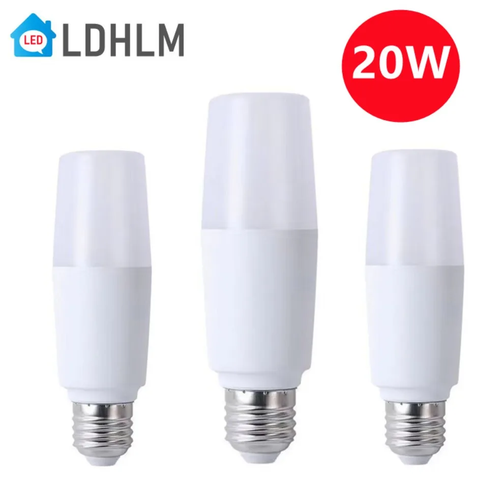 5W 10W 15W 20W E27 Light Bulb 5W 10W 15W 20W LED Cylindrical Corn Bulb AC 220V LED Lamp Home Decoration Chandelier Candle Light