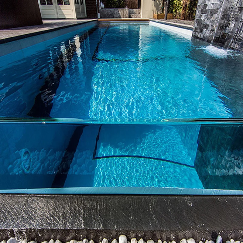 Customized Luxury Villa Container Swimming Pool with SPA Acrylic Window Outdoor Garden Leisure Container Swimming Pool