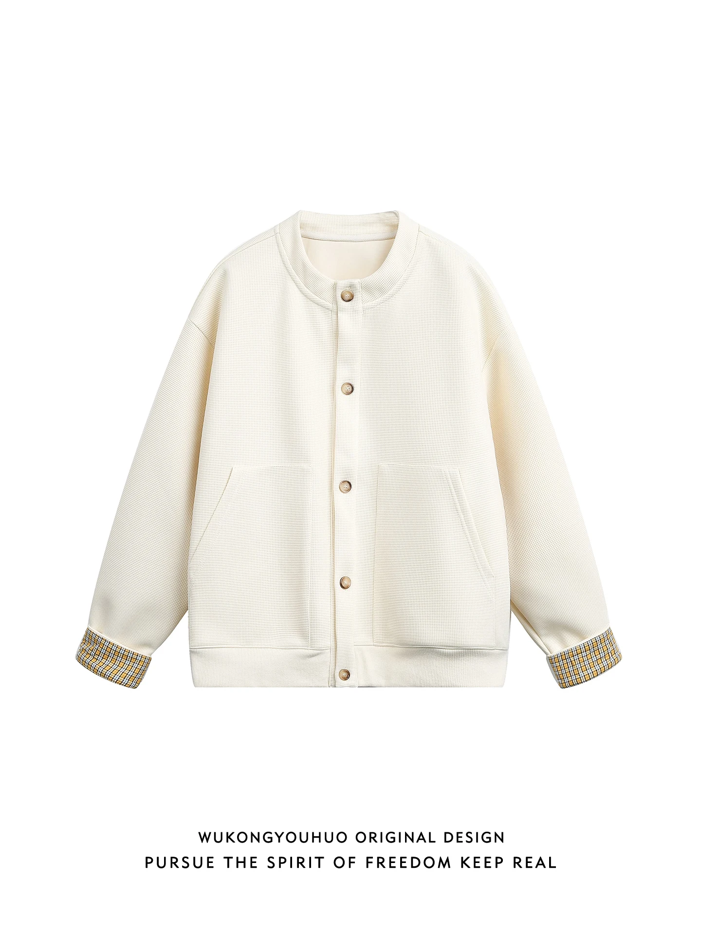 

Повседневный свободный кардиган-свитшот Lazy Sle в стиле весенней моды из полиэфирного волокна с круглым вырезом и пуговицами для пар