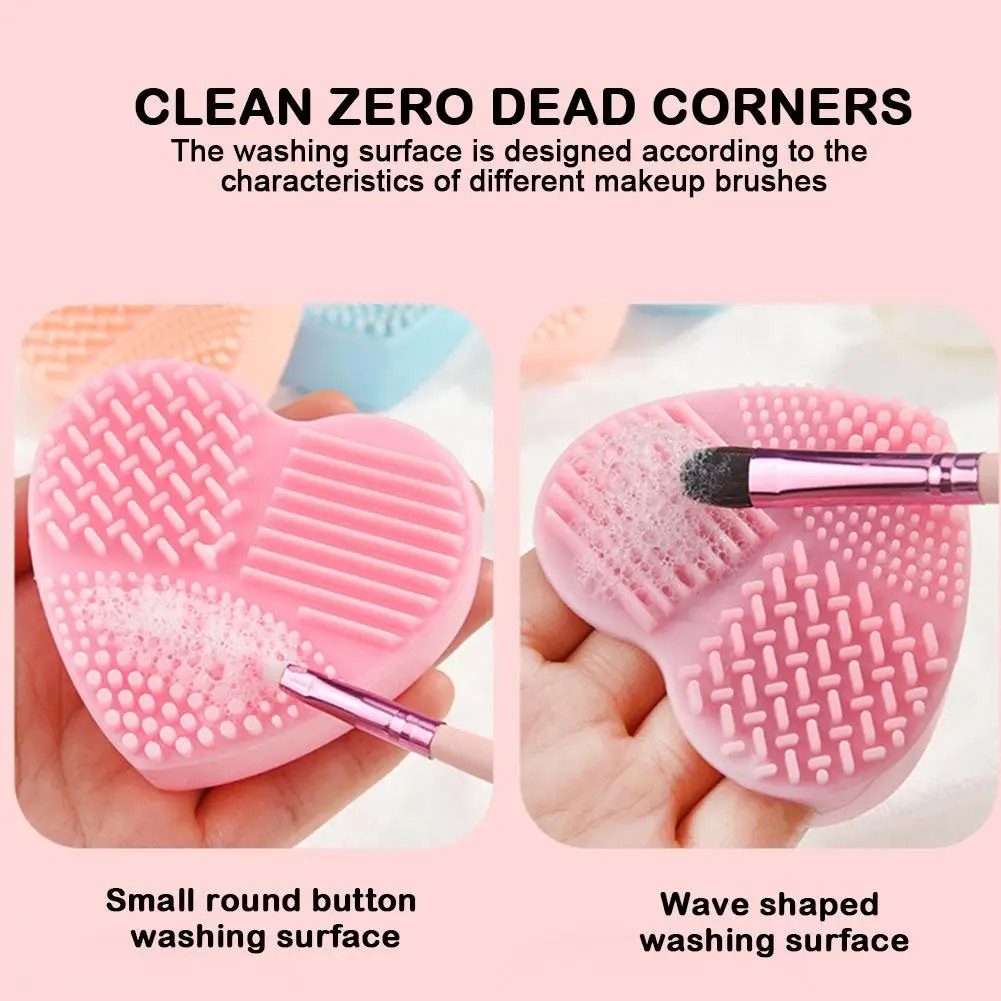 Bear Folding Silicone Brush Bowl Cosmetic Brush Cleaning Mat Tools Cleaning Makeup Cleaning Bowl Mat C6B2