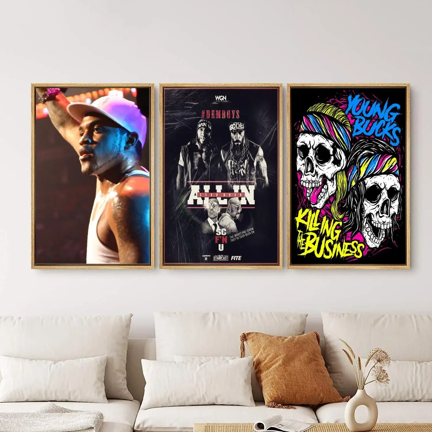 Young Buck Poster Painting 24x36 Wall Art Canvas Posters Personalized Gift Modern Family bedroom Decoration Art Poster