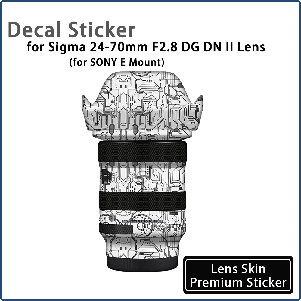 

2470 Decal Sticker for Sigma 24-70mm F2.8 DG DN II E Mount Lens Skin Wrap Cover 24 70F2.8 Lens Sticker 24 70 Protective Film