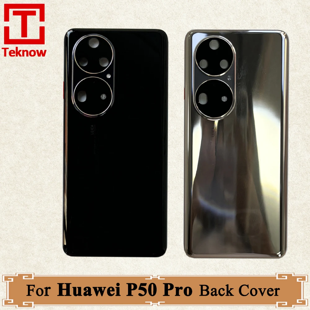 Original Back Cover For Huawei P50 Pro Back Battery Cover JAD-AL50 JAD-LX9 JAD-AL00 Housing Door Rear Case Replacement Parts