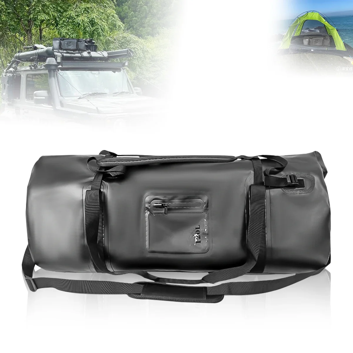 AliExpress NONE 70L 100L 120L Motorcycle Car Waterproof Tail Bags Back Seat Bags Cycling Camping Travel Bag Car Roof Luggage Storage Pack
